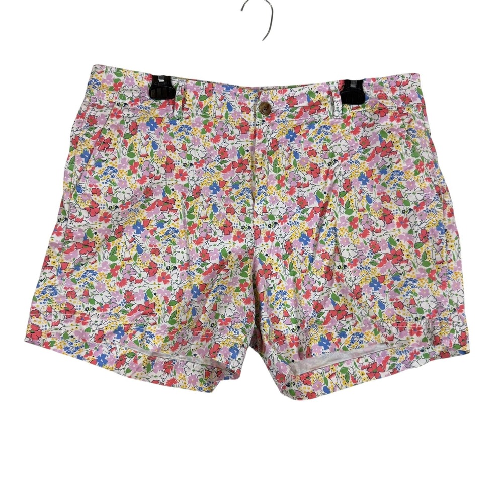 Gap Shorts Womens 12 Multicolor Floral Chino Twill 3 Inseam Stretch Summer
